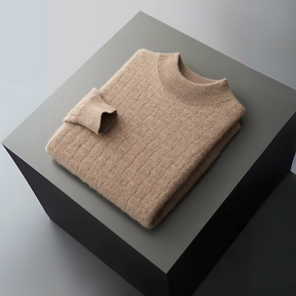 Le pull Oslo en laine mérinos à col montant