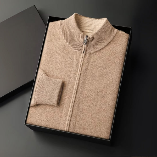 Le tricot zippé en cachemire Copenhague