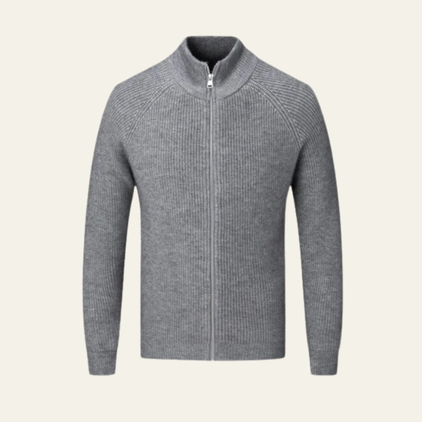Le gilet zippé en laine Amalfi