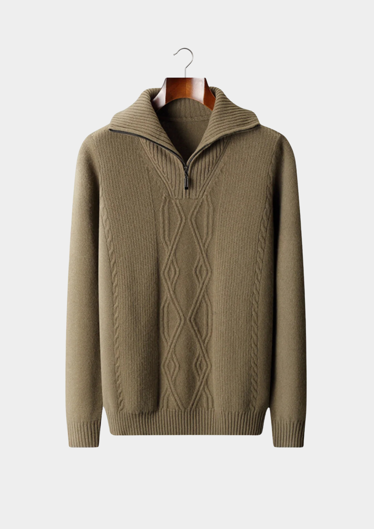PULL SEMI-ZIP EN LAINE NOBA