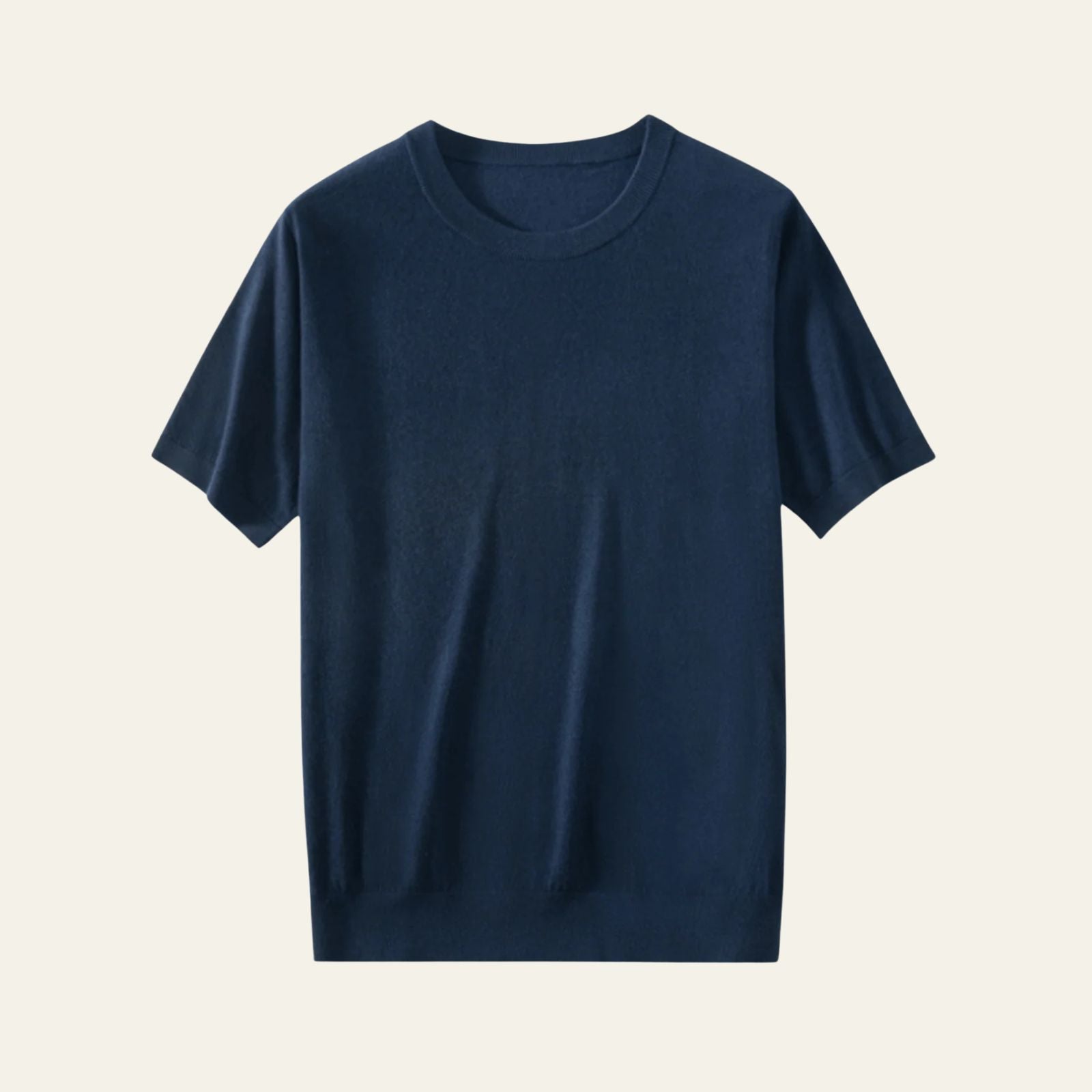 Le T-shirt décontracté en maille de laine Lisbonne
