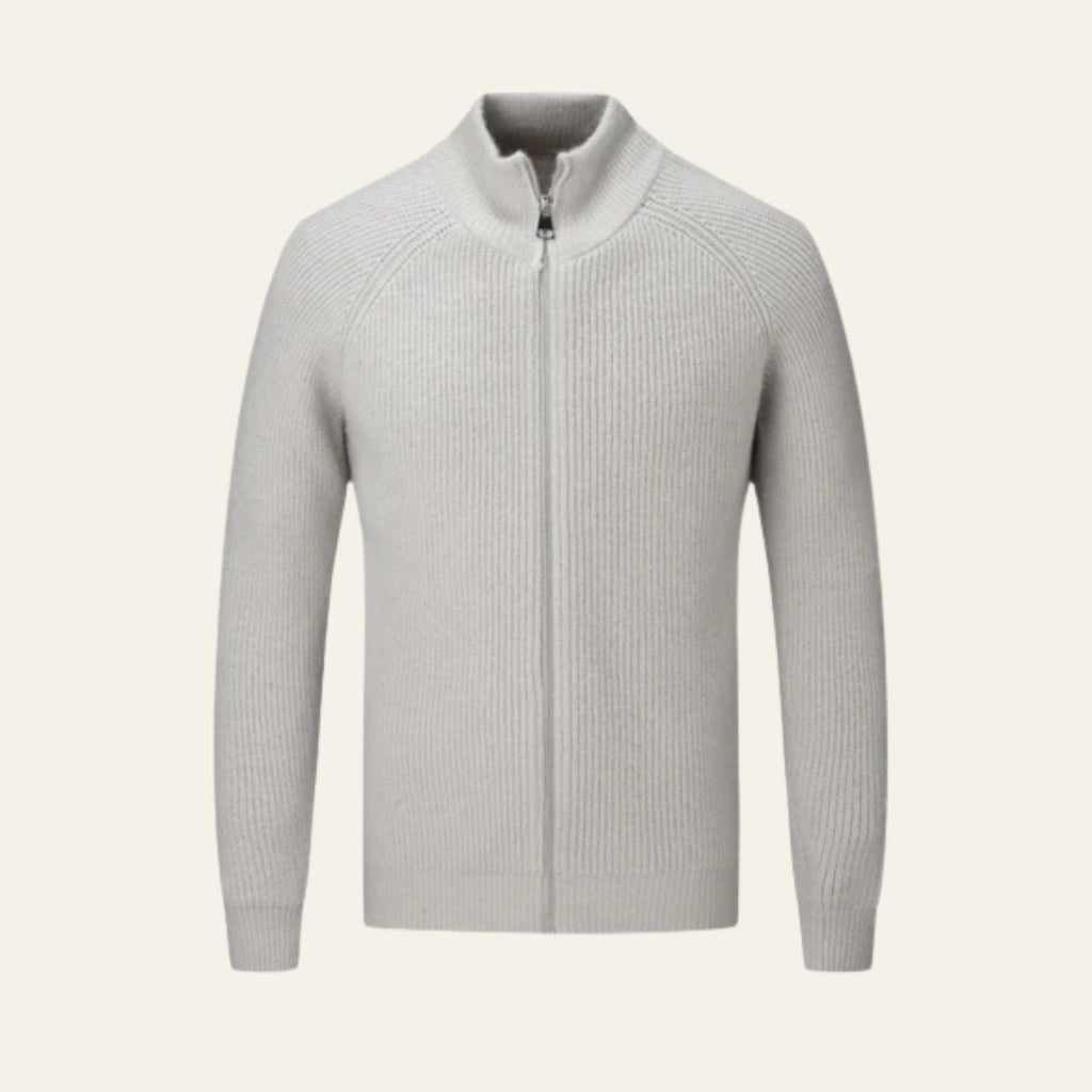 The Amalfi Wool Zipper Vest