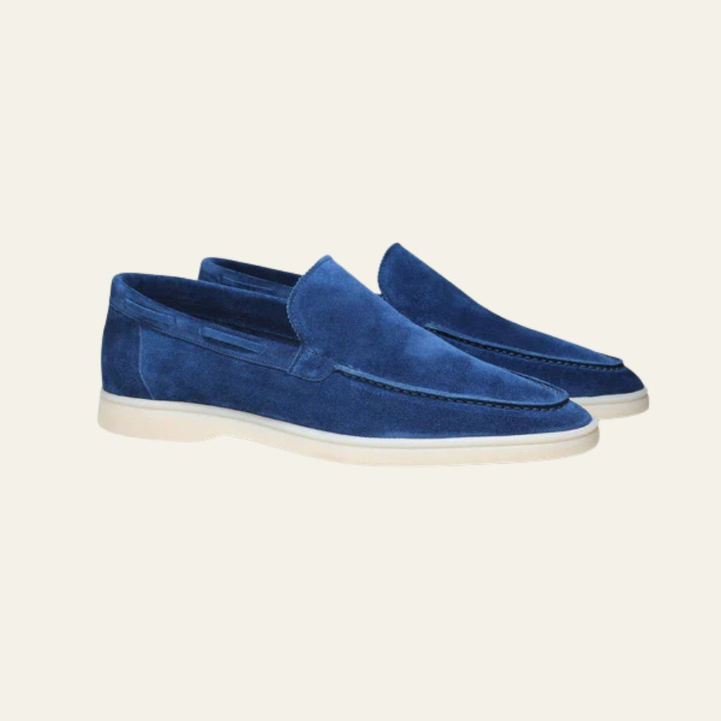 Les mocassins Monaco Yacht bleu outremer