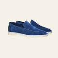 Les mocassins Monaco Yacht bleu outremer