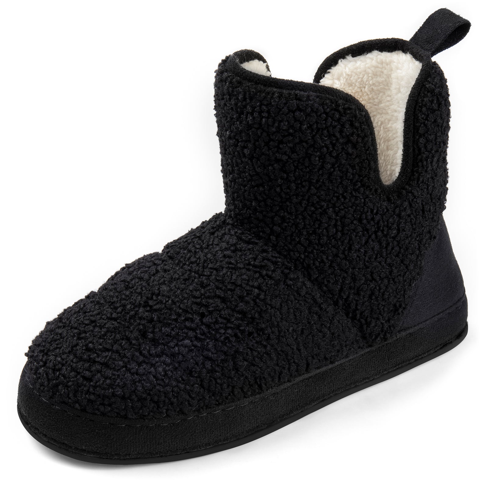 Chaussons montants doublés polaire pour femme, en mousse à mémoire de forme