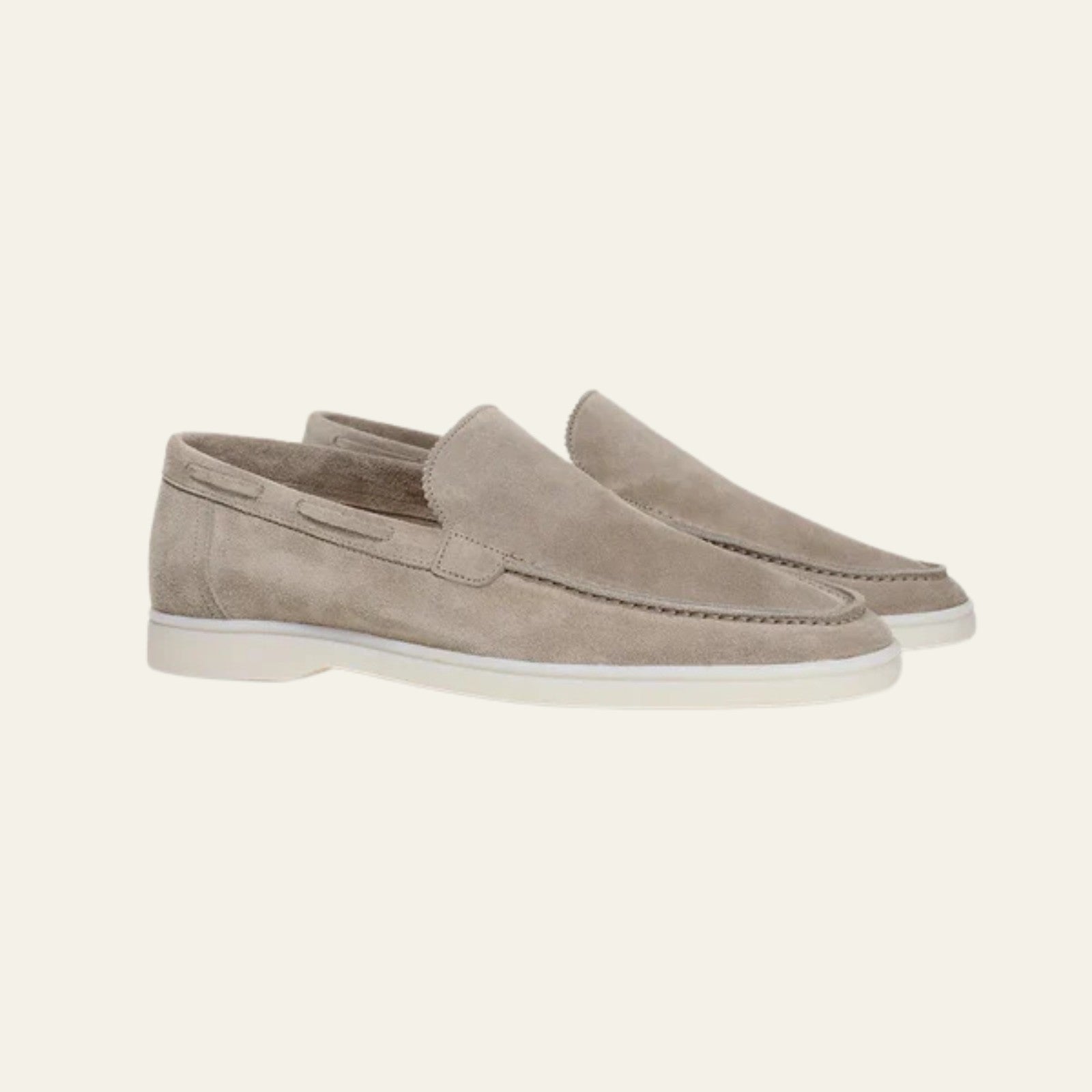 Les mocassins Monaco gris clair