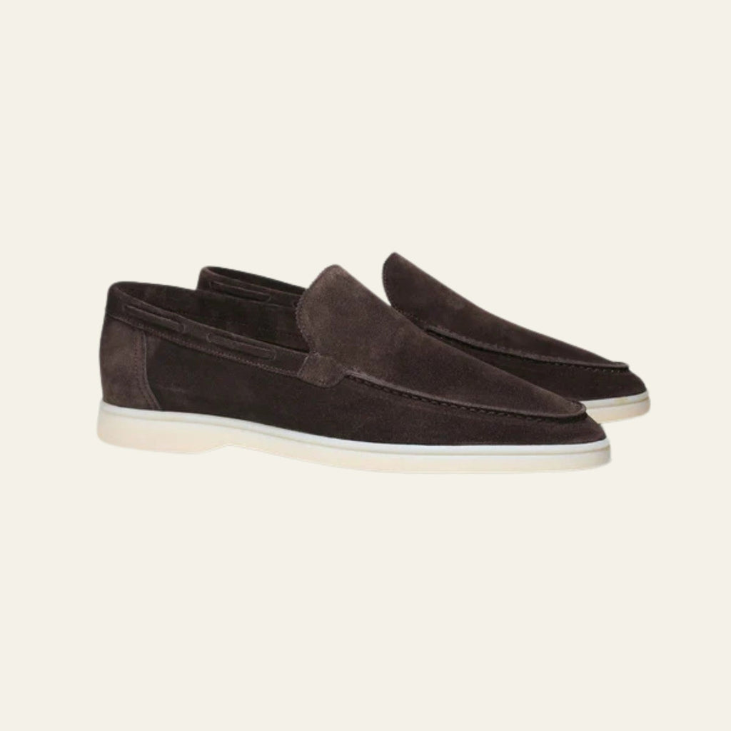 Les mocassins Monaco gris chaud