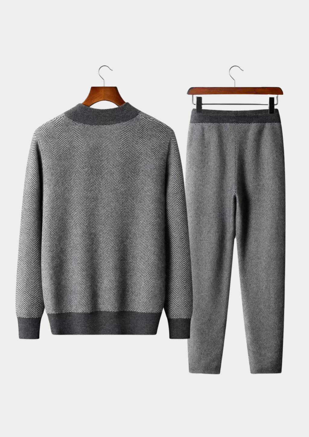 100% MERINO WOOL PATTERNED SET