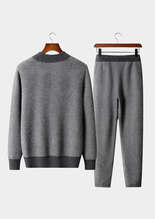ENSEMBLE MOTIF EN LAINE MÉRINOS 100%
