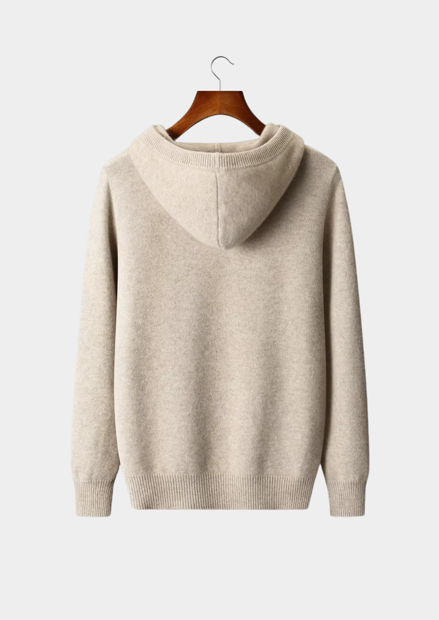 SWEAT À CAPUCHE BOUTONNÉ EN LAINE NOBA