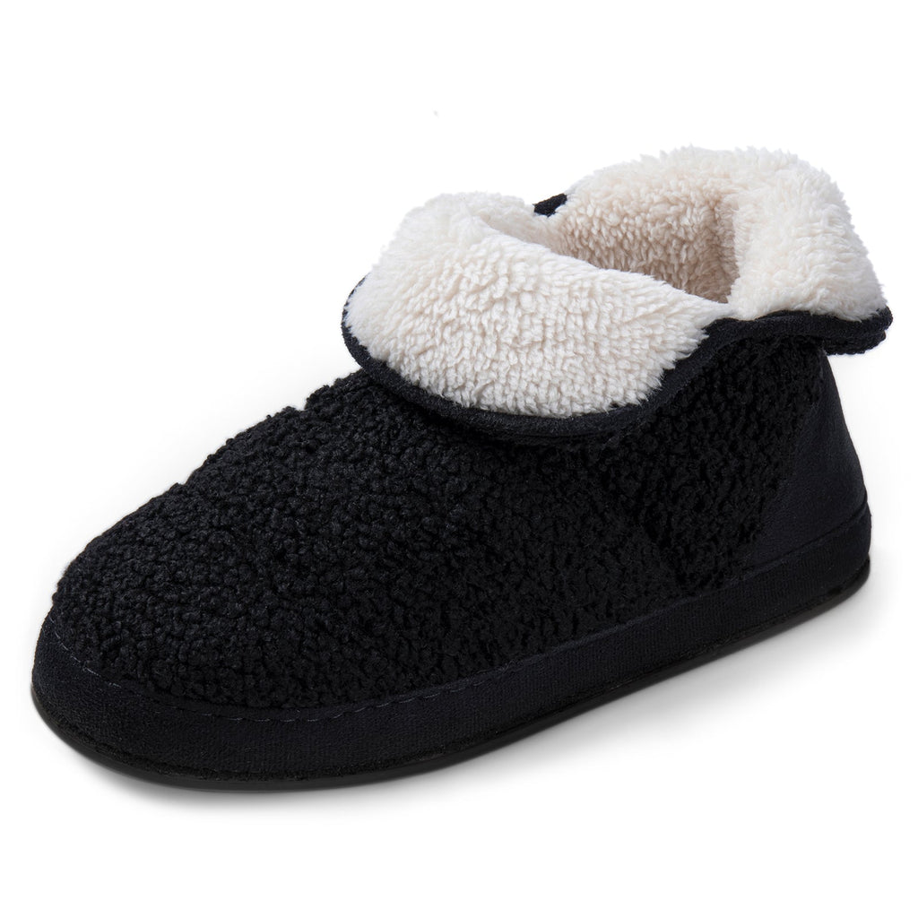 Chaussons montants doublés polaire pour femme, en mousse à mémoire de forme