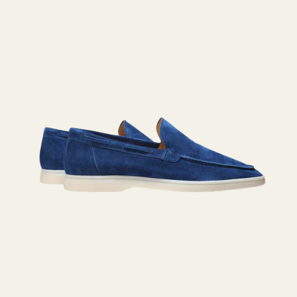 Les mocassins Monaco Yacht bleu outremer