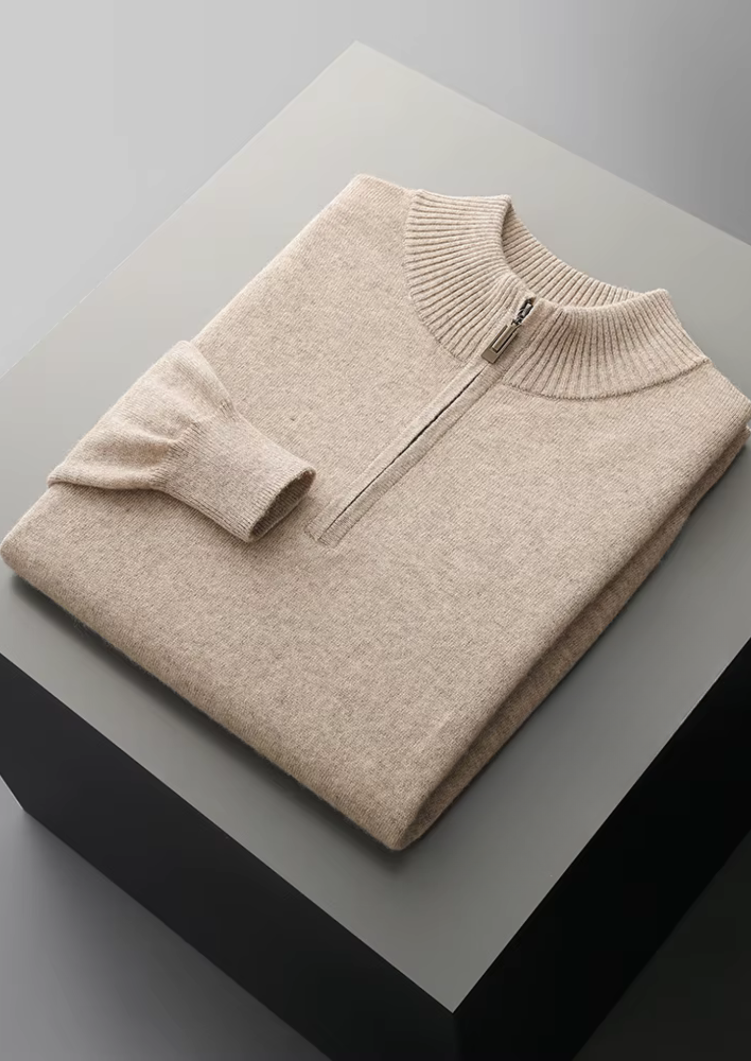 PULL SEMI-FERMETURE ÉCLAIR NOBA EN LAINE