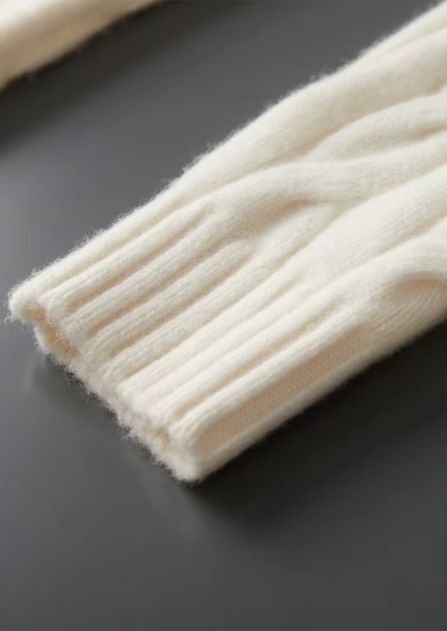 CARDIGAN À DOUBLE FERMETURE ÉCLAIR EN MAILLE CÂBLÉE NOBA WOOL