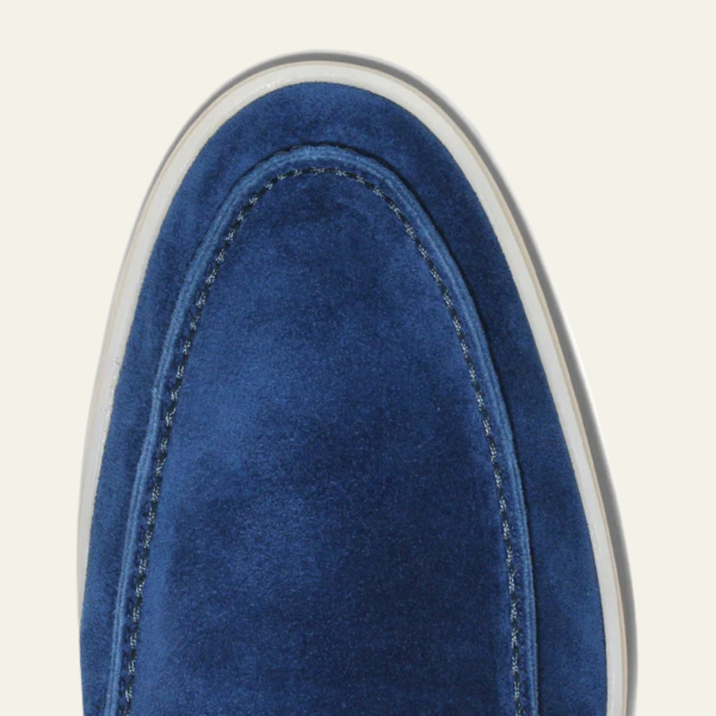 Les mocassins Monaco Yacht bleu outremer