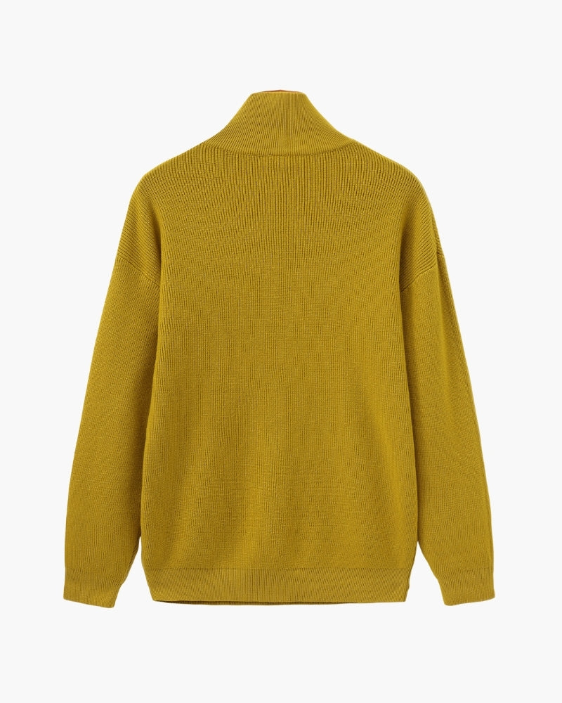 Refined Half-Zip Knit Pullover