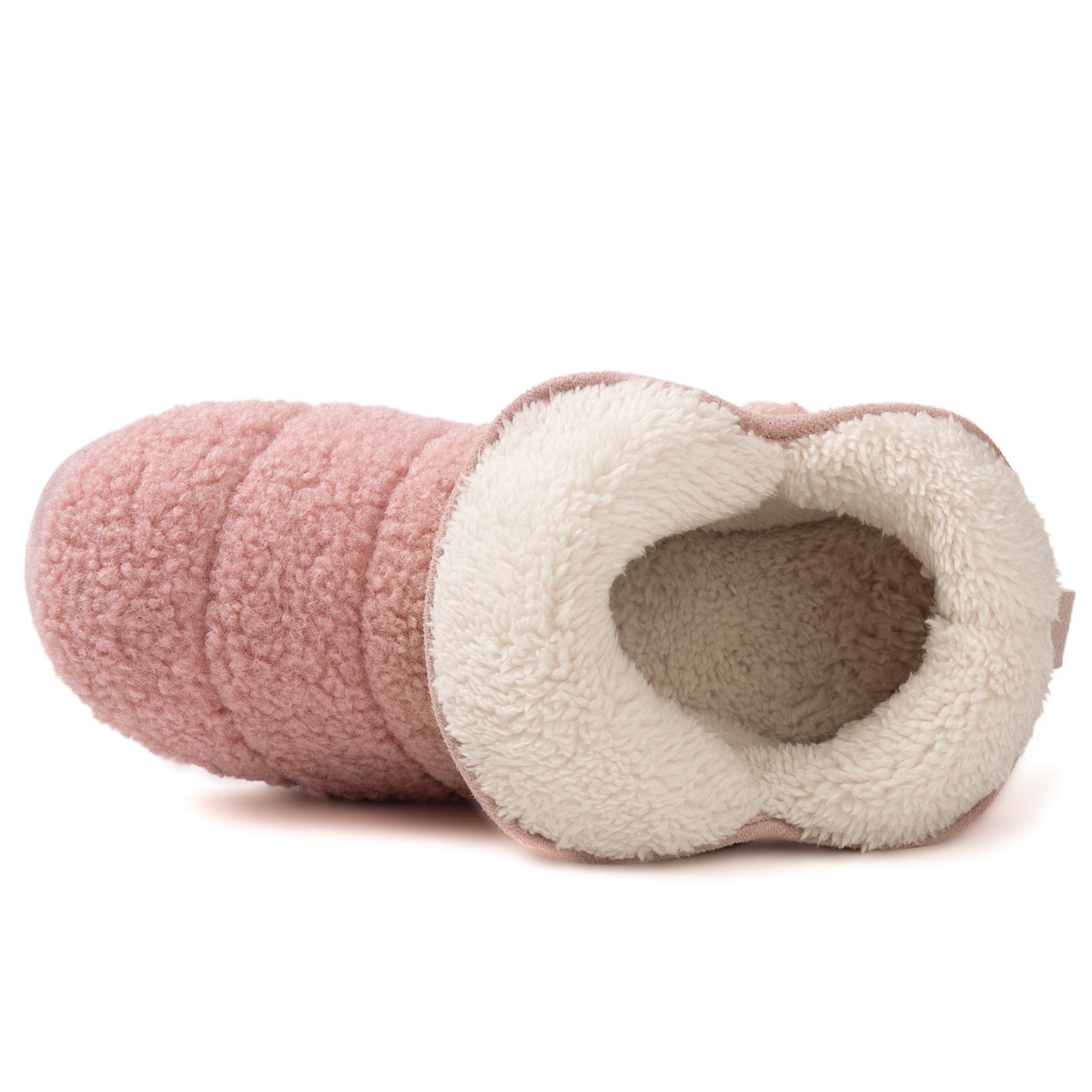Chaussons montants doublés polaire pour femme, en mousse à mémoire de forme