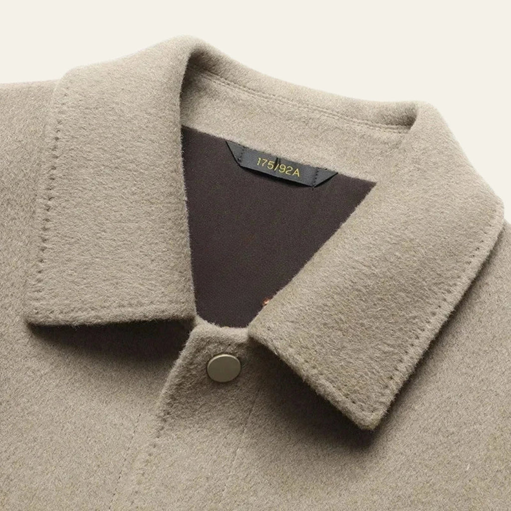 La veste à boutons-pression texturée en laine Aspen