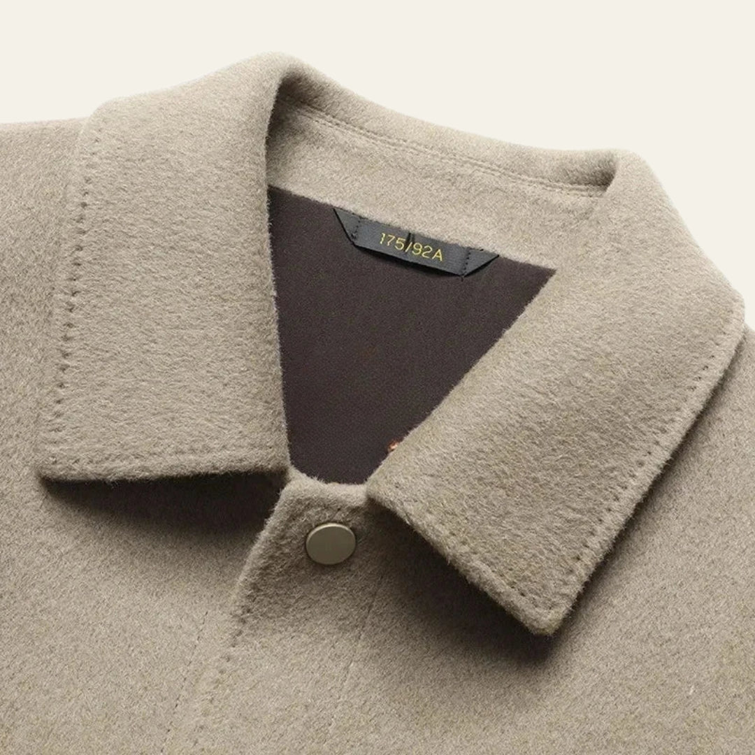 La veste à boutons-pression texturée en laine Aspen