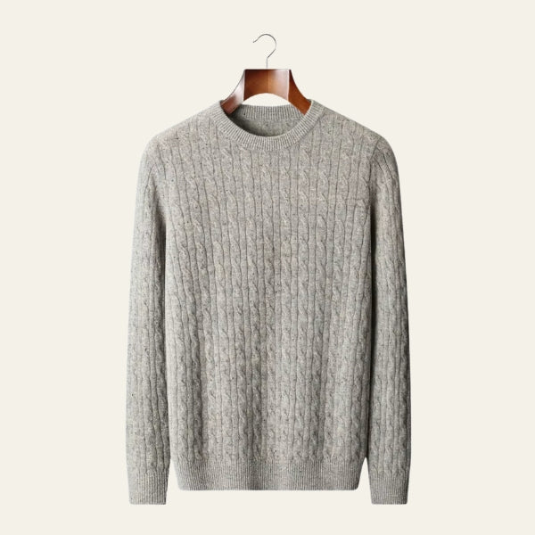 Le pull torsadé en laine mérinos Montreux