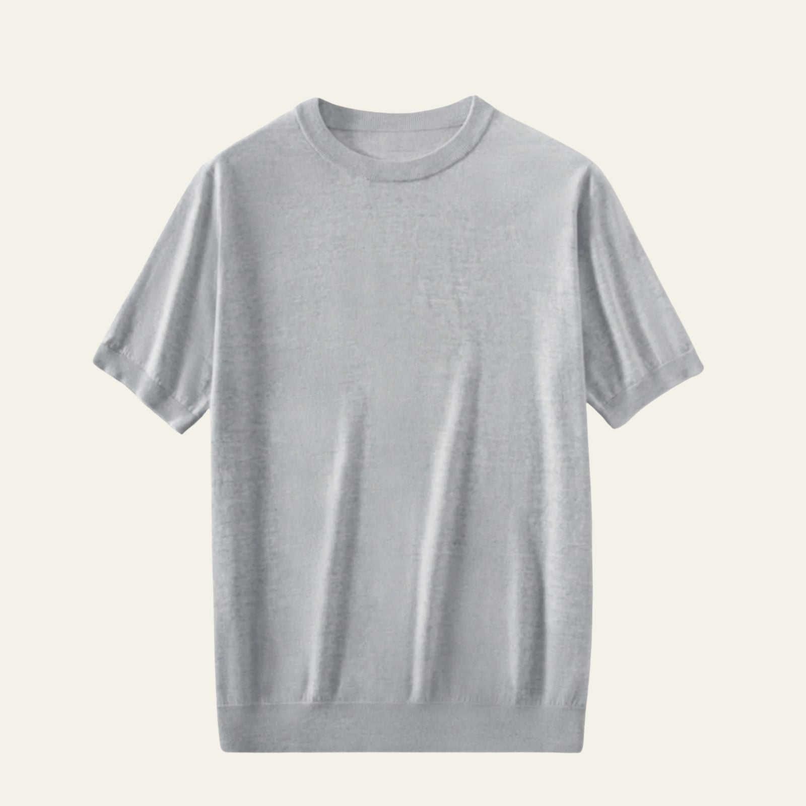 Le T-shirt décontracté en maille de laine Lisbonne