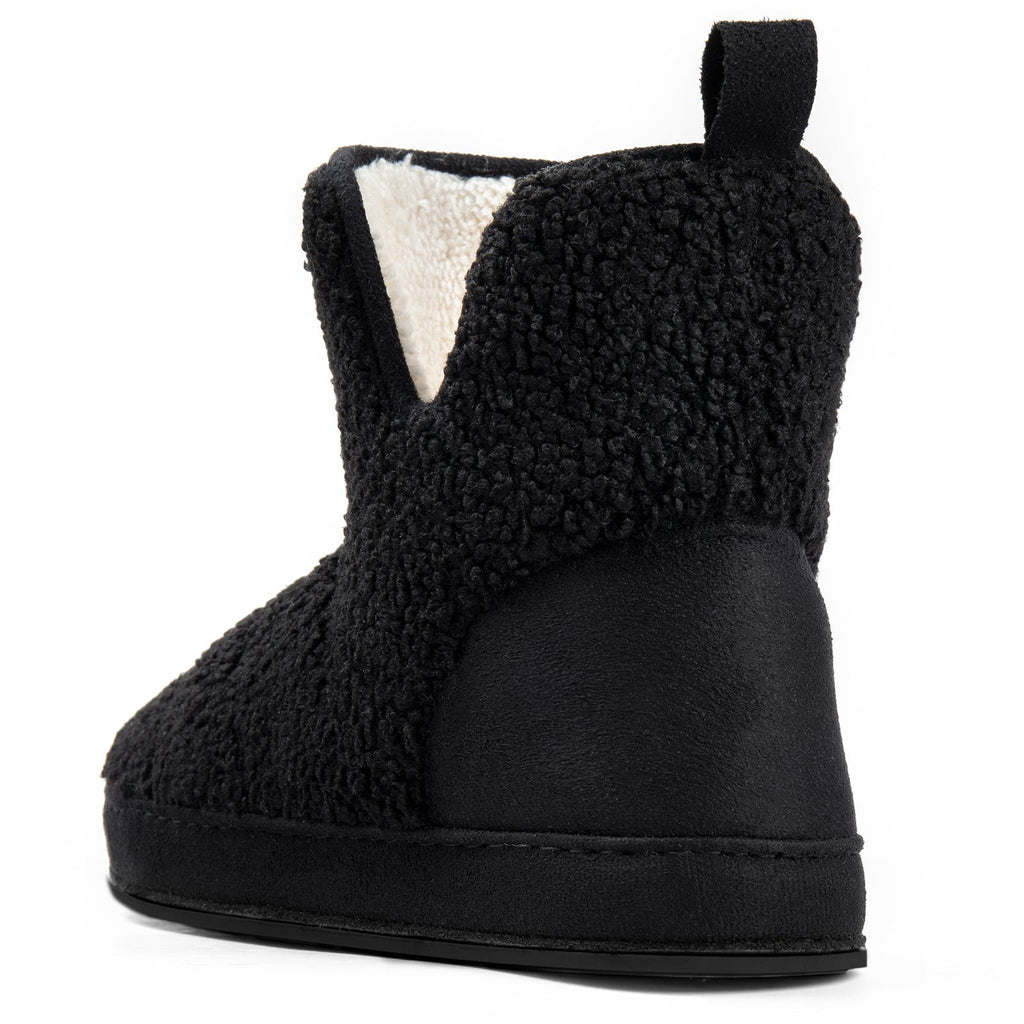Chaussons montants doublés polaire pour femme, en mousse à mémoire de forme