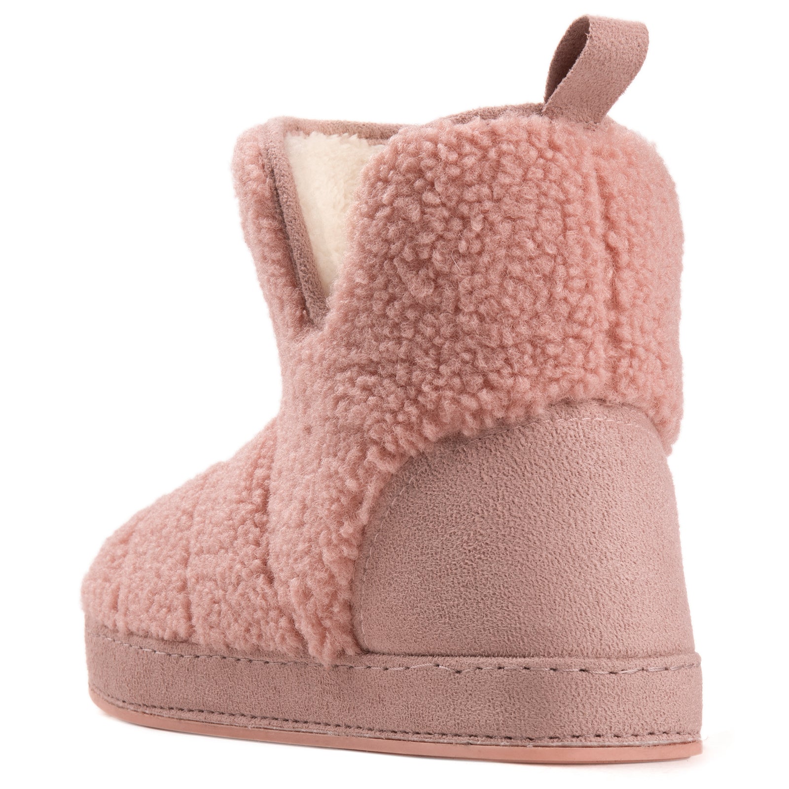 Chaussons montants doublés polaire pour femme, en mousse à mémoire de forme