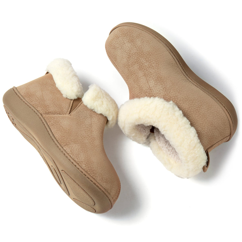 Chaussons bottines en similicuir Sierra RockDove pour femme