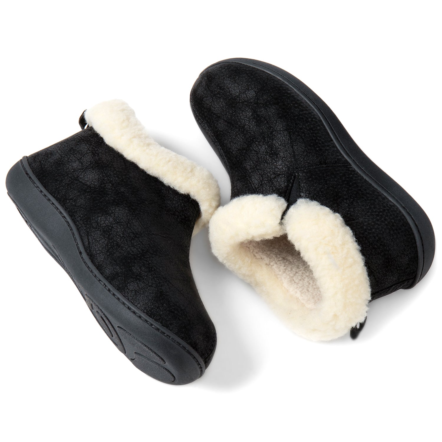 Chaussons bottines en similicuir Sierra RockDove pour femme