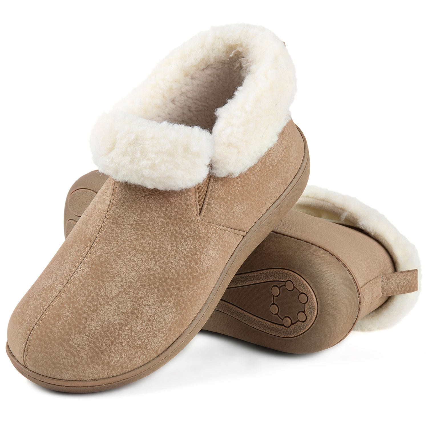 Chaussons bottines en similicuir Sierra RockDove pour femme