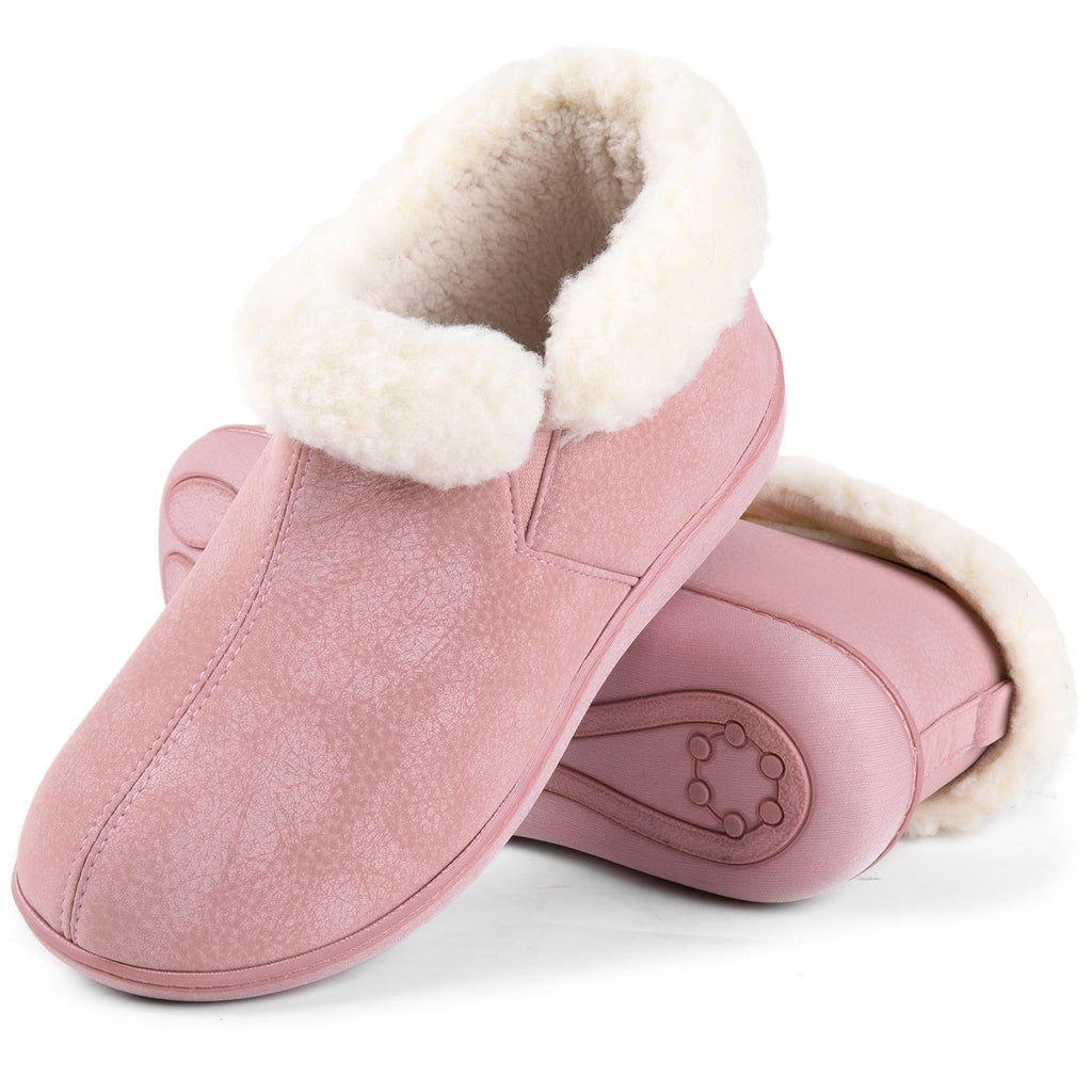 Chaussons bottines en similicuir Sierra RockDove pour femme