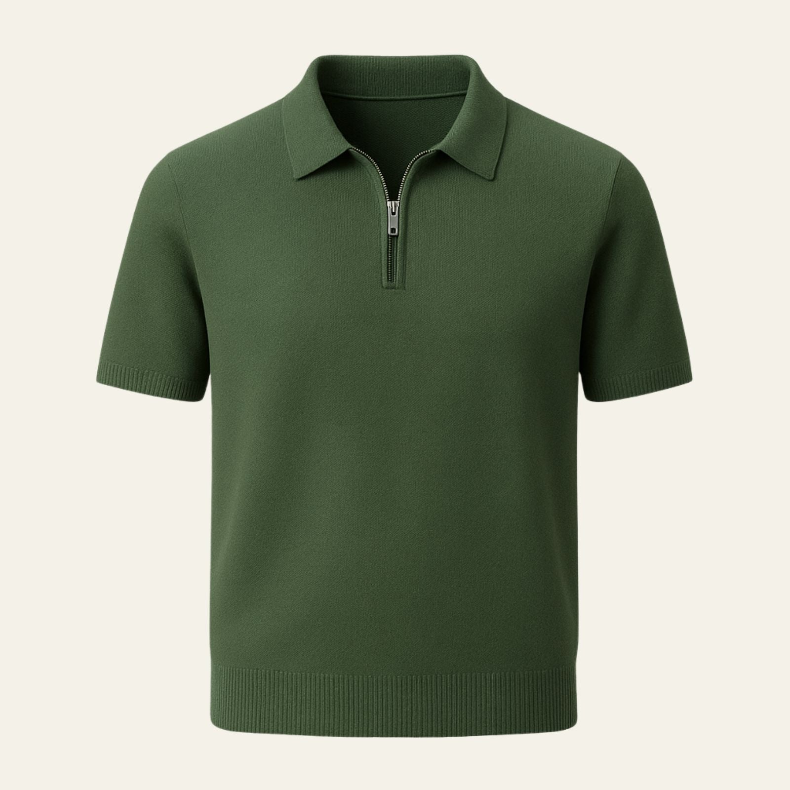 Le polo en maille zippé Marbella