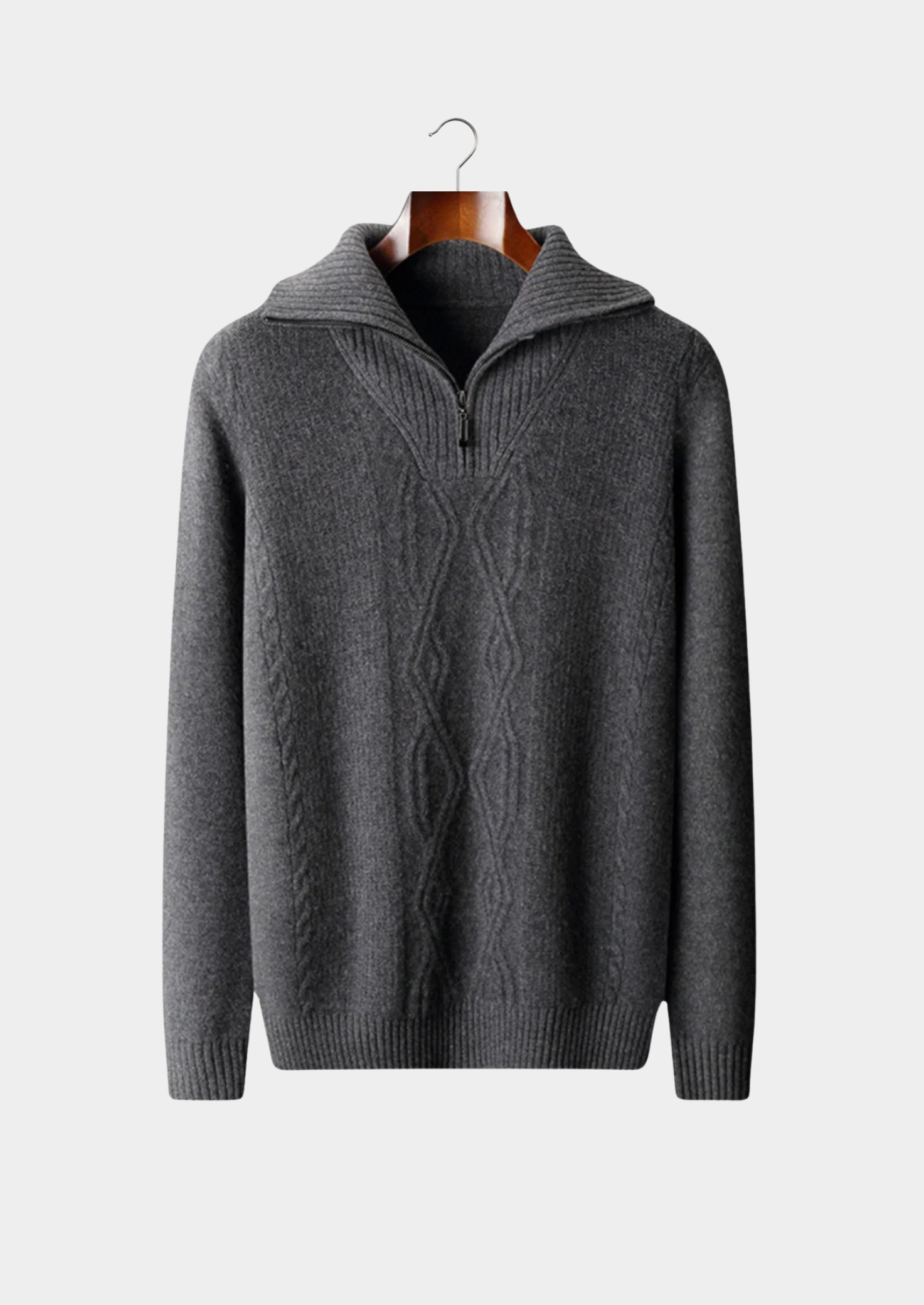 PULL SEMI-ZIP EN LAINE NOBA