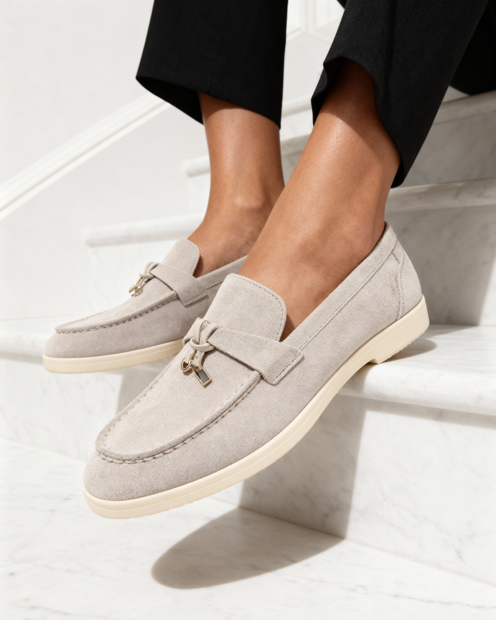 Mocassins en daim pour femme Old Money VIP