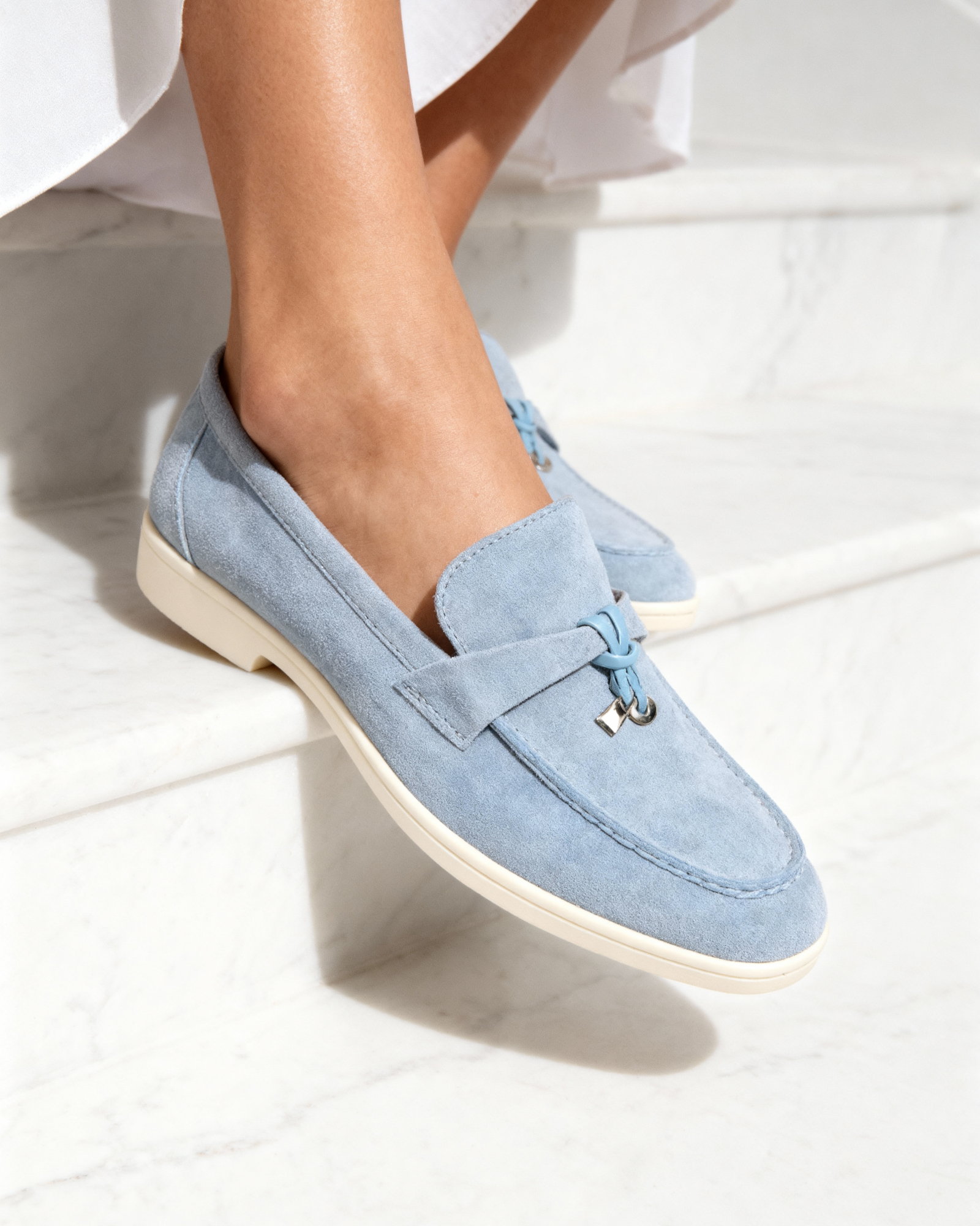 Mocassins en daim pour femme Old Money VIP