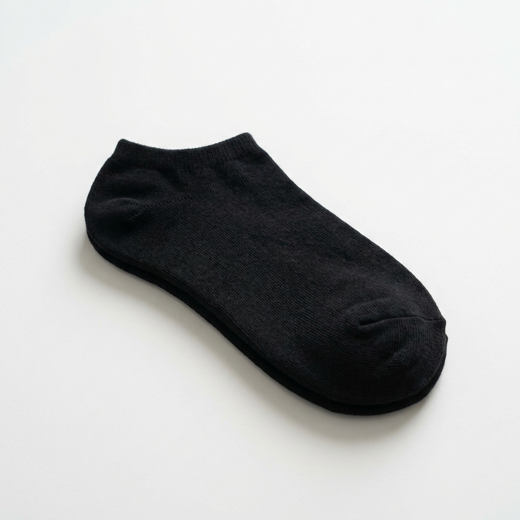 Black no-show socks