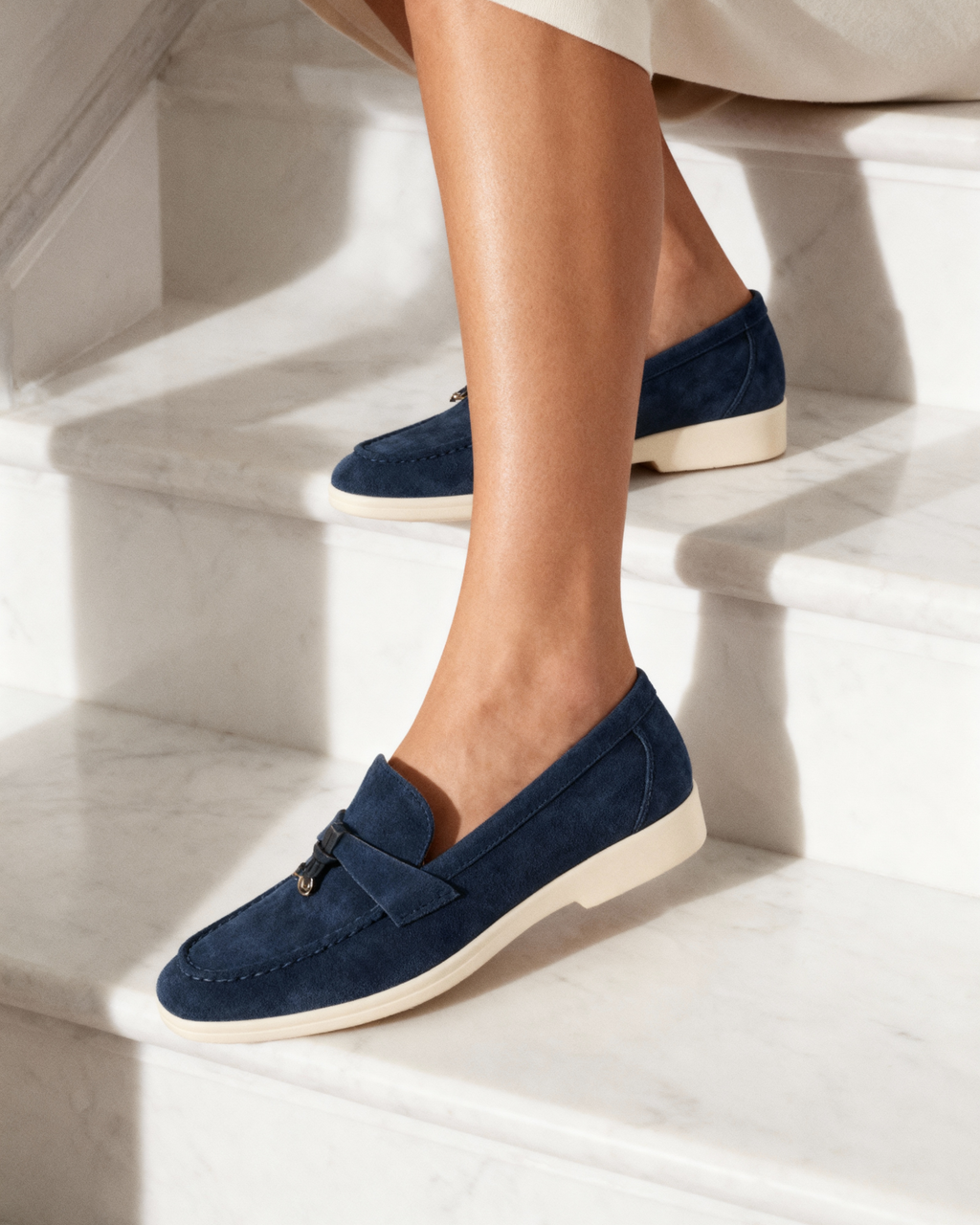 Mocassins en daim pour femme Old Money VIP