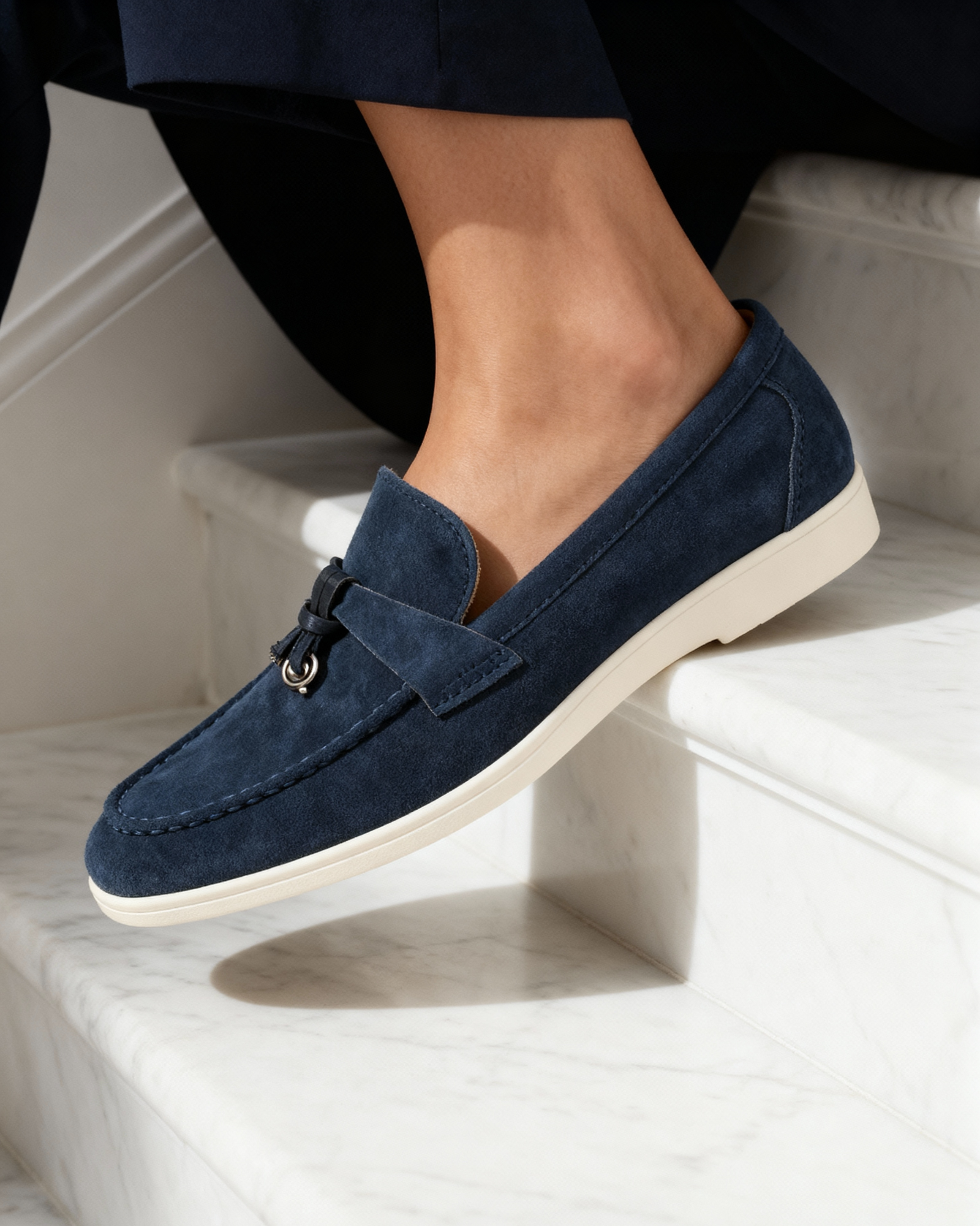 Mocassins en daim pour femme Old Money VIP